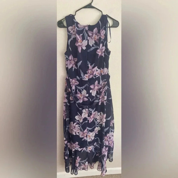 R&K Floral Maxi Dress Size 8 Purple - Picture 2 of 3